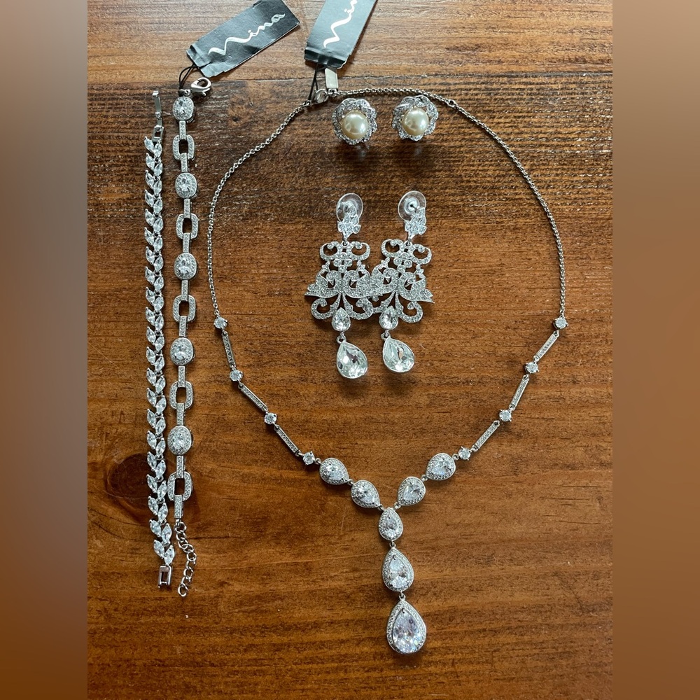 NINA Bridal Jewlery, CZ and Silver